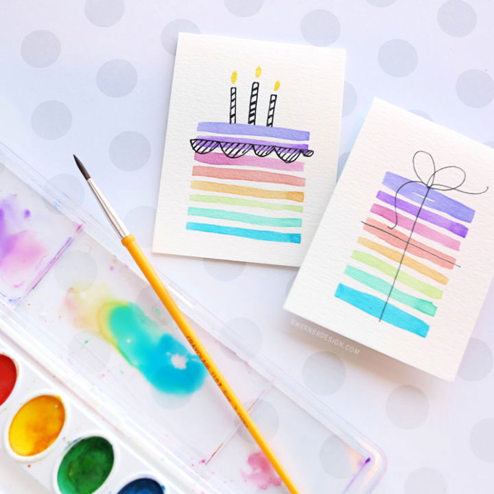 Making a Birthday Card Using Minimal Supplies