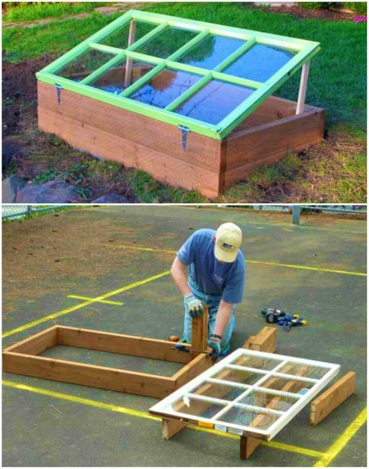 Build a Cold Frame Using Old Window