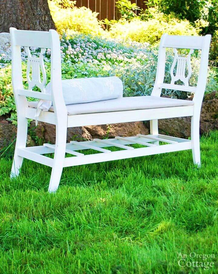 Build French style Bench From Old Chairs