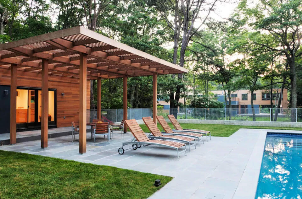 Cedar Pergola Covered Patio