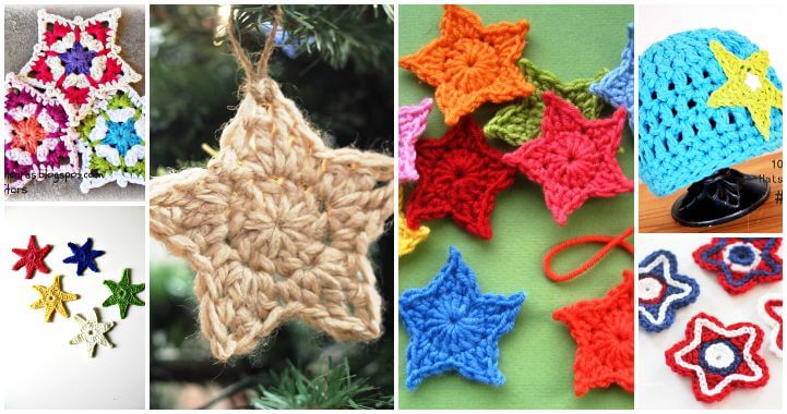 Crochet Star Patterns, 37 Free Crochet Start Stitch, Free Crochet Patterns, Crochet Stitches, DIY Crafts