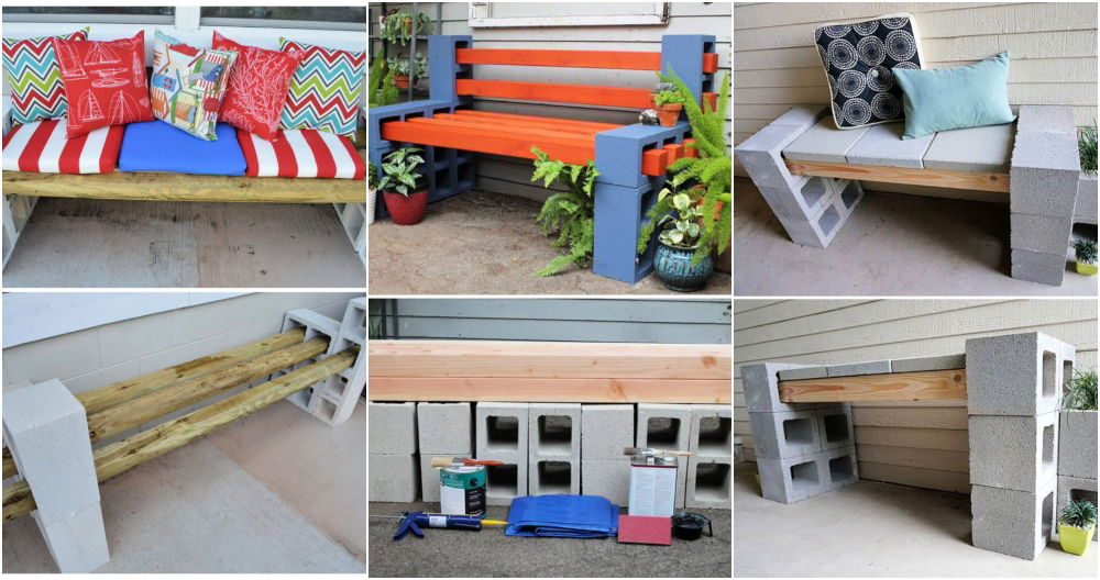 diy cinder block bench ideas