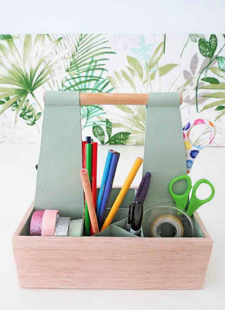 DIY Desk Organizer Caddy