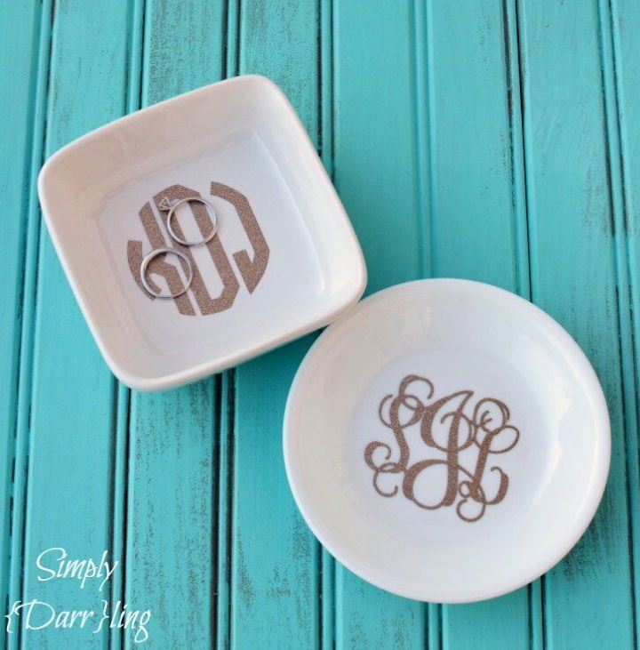 DIY Monogram Ring Dish