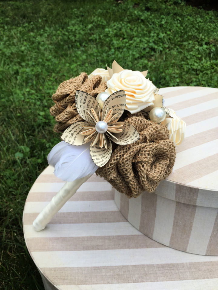 DIY Origami Flower Using Book Pages