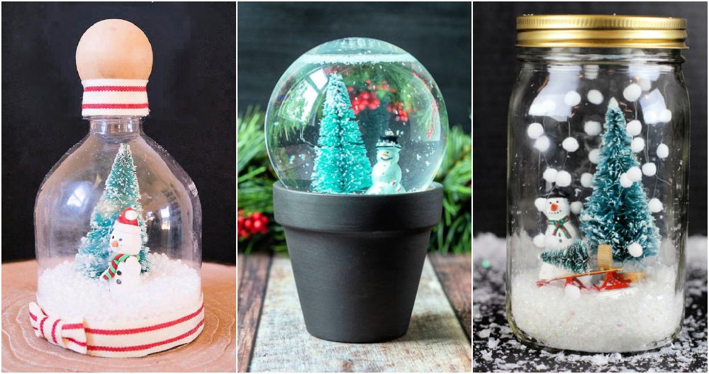 homemade diy snow globe ideas