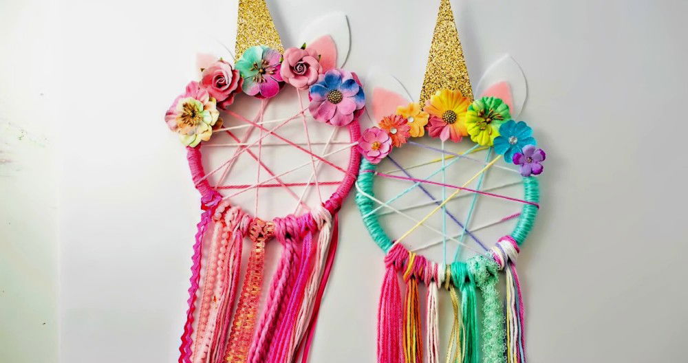 diy unicorn dreamcatchers