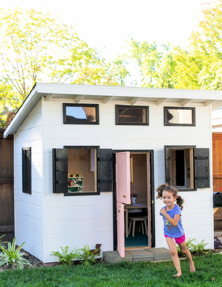 DIY Wooden Playhouse For Kids