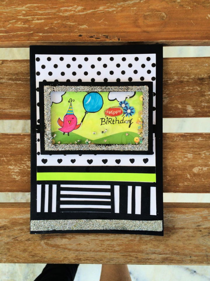 Easy DIY Shaker Birthday Card