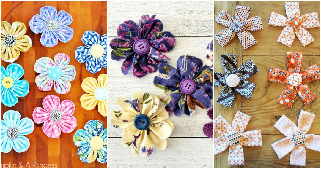 fabric flower ideas
