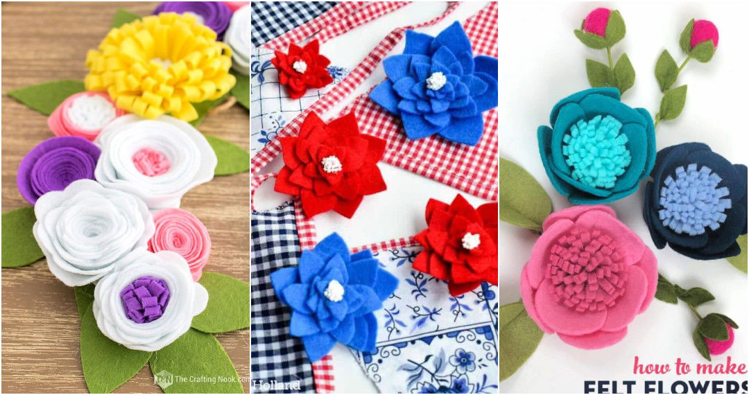 felt flowers to make
