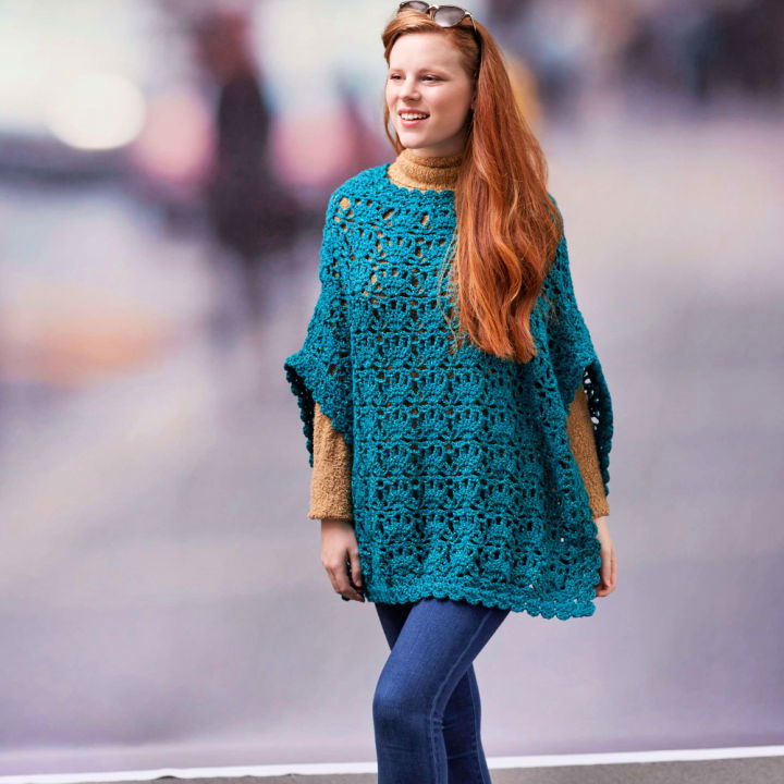 Free Crochet Let's Party Poncho Pattern to Download