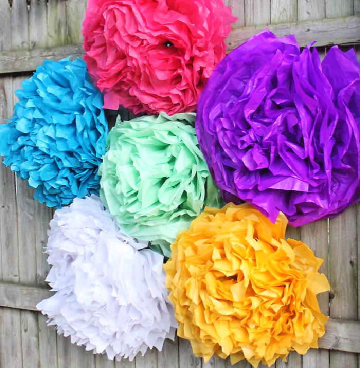 Giant DIY Tissue Paper Flower