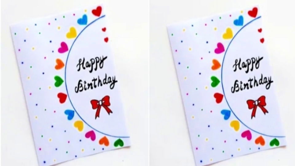 DIY Happy Birthday Greeting Card