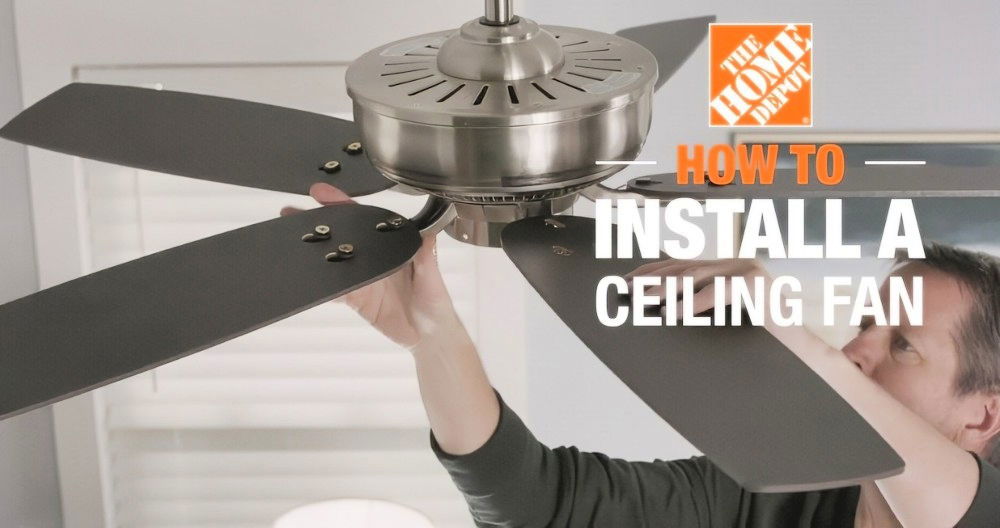 how to install a ceiling fan