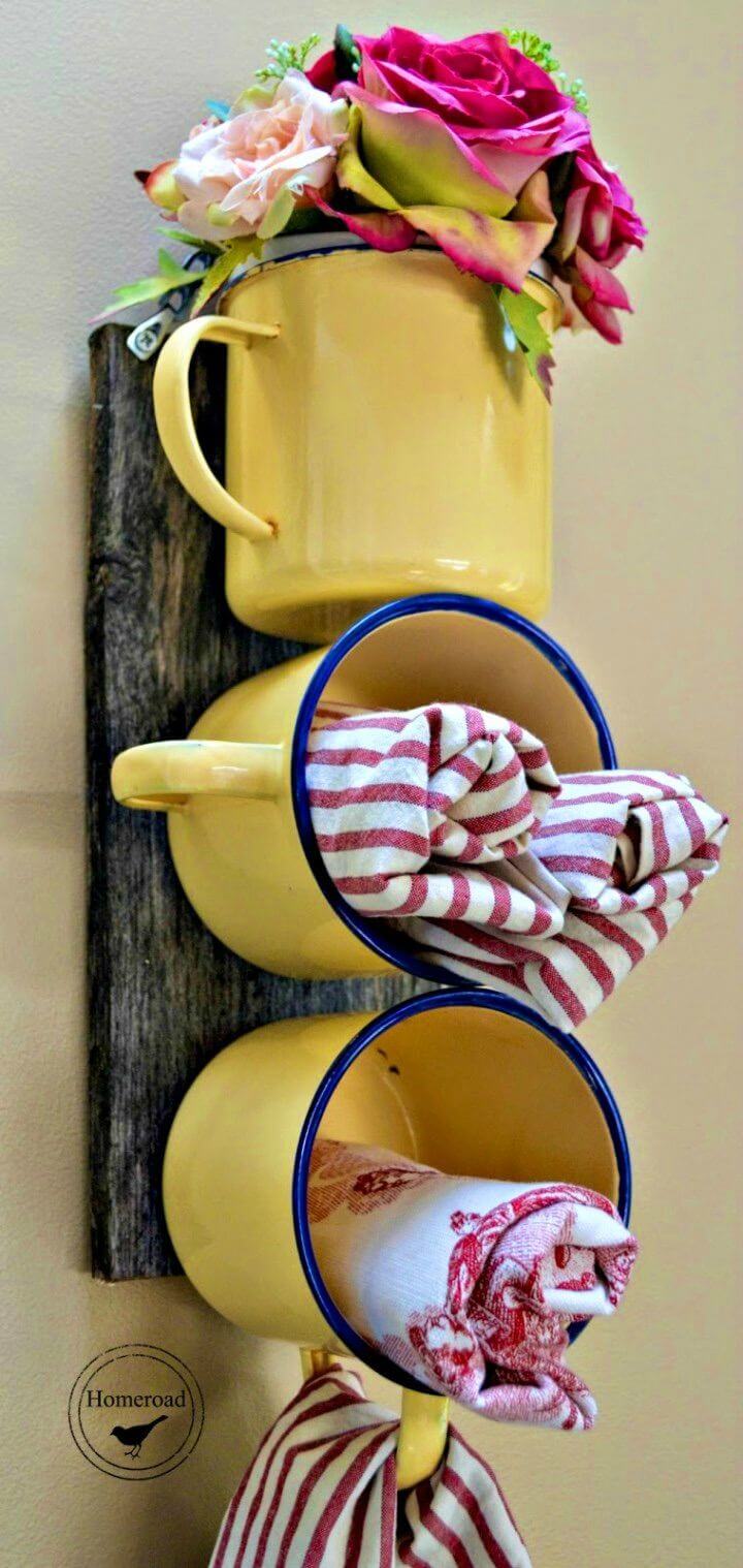 How to Make Enamel Mug Organizer