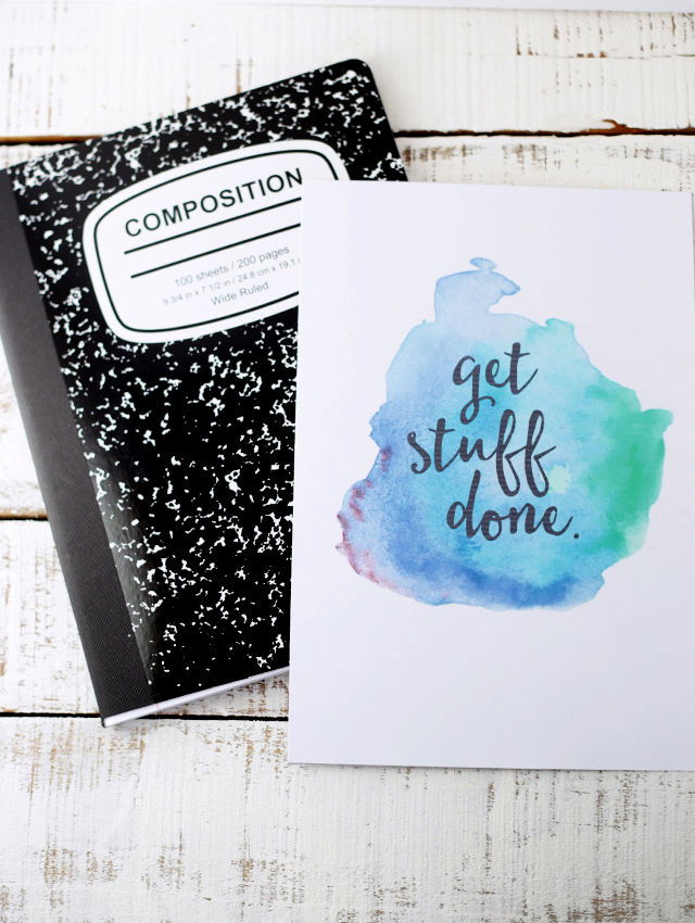 How to Make Watercolor Notebook Covers