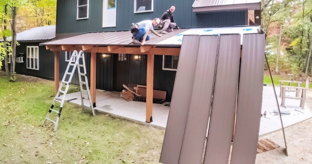 installing a standing seam metal roof