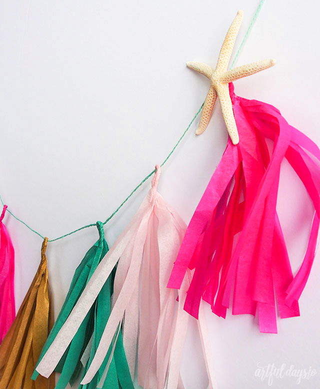 Make a mermaid-themed Tassel Garland