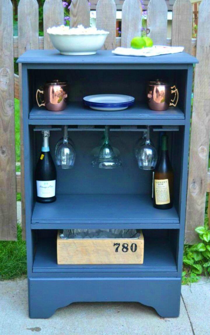 Make Curbside Dresser Into a Bar