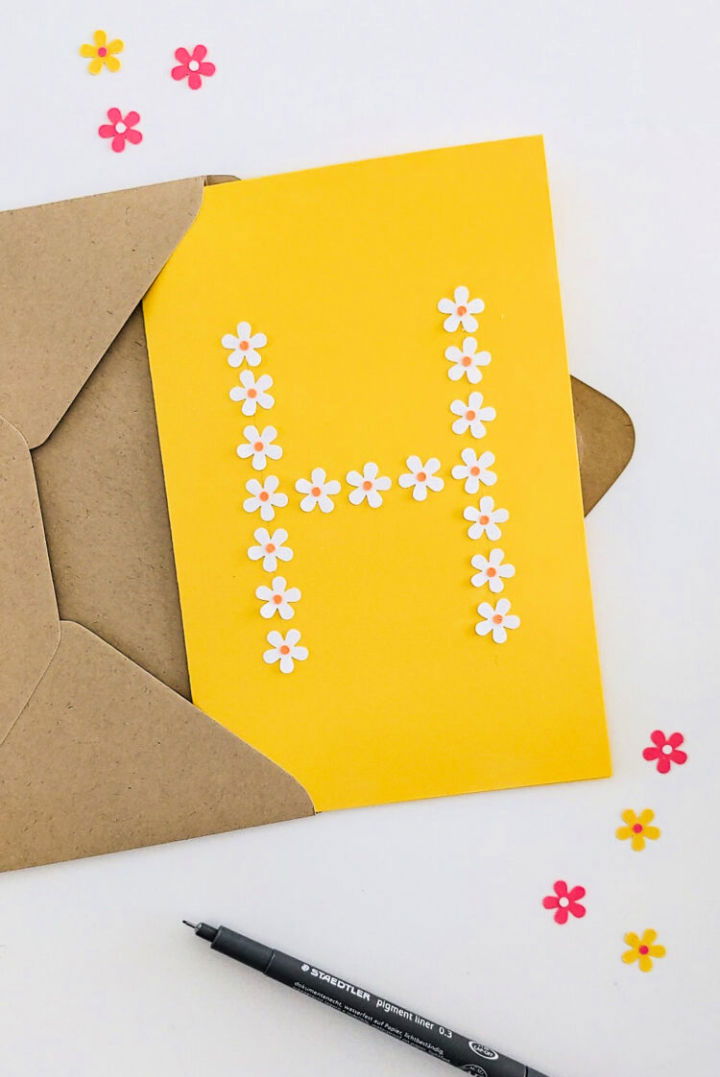 Making a Cheerful Flower Birthday Card