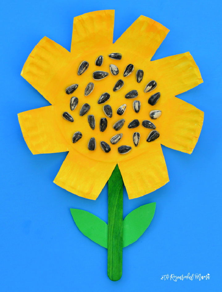 Paper Plate Sunflower Craft