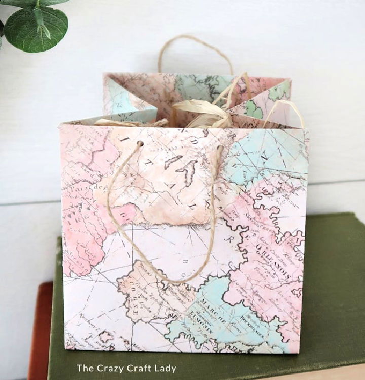 Homemade Scrapbook Paper Gift Bag