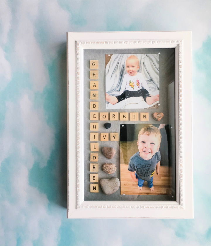 DIY Shadow Box Gift for Grandparents
