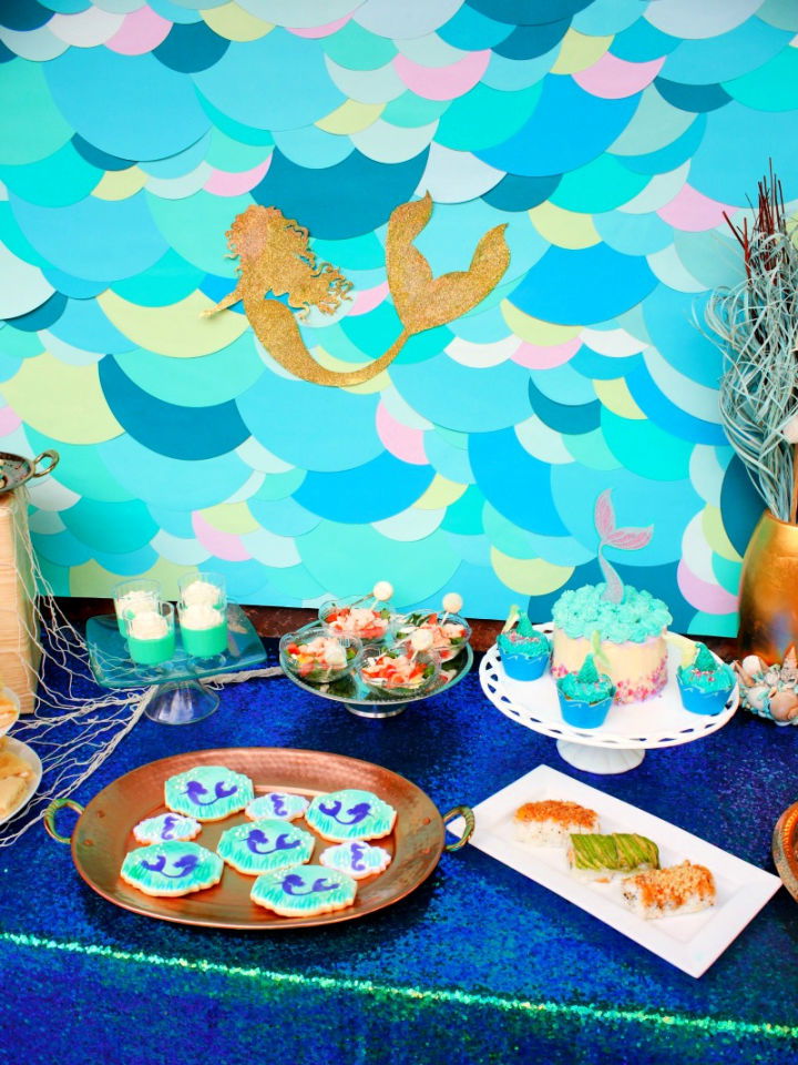 Simple and Easy Mermaid Backdrop Tutorial