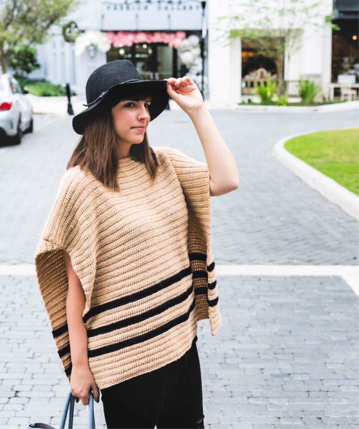 Simple Crochet Rancher Poncho Pattern