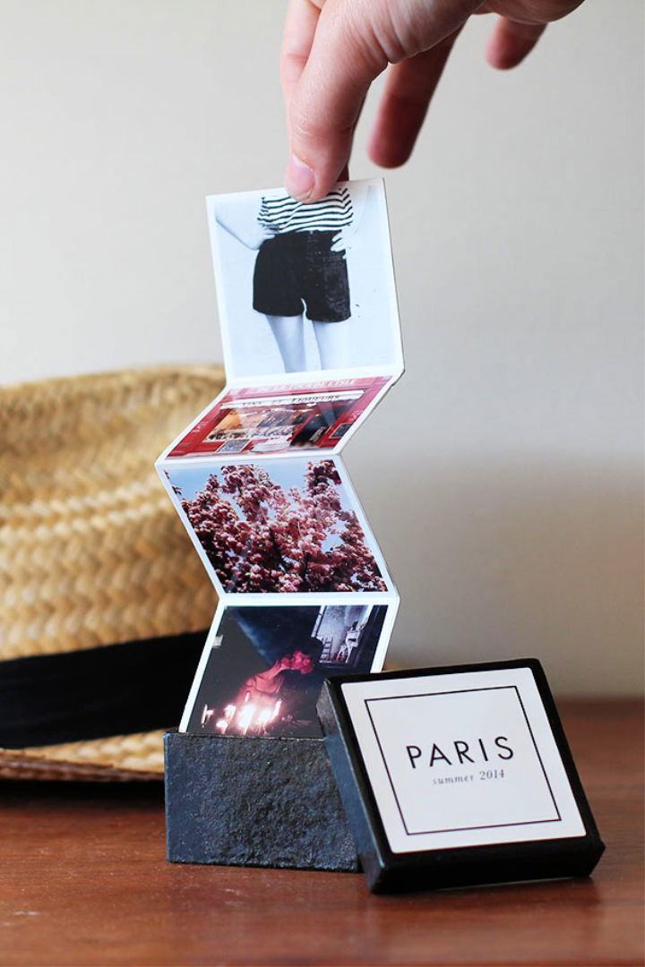 Make a Tiny Travel Album in a Box