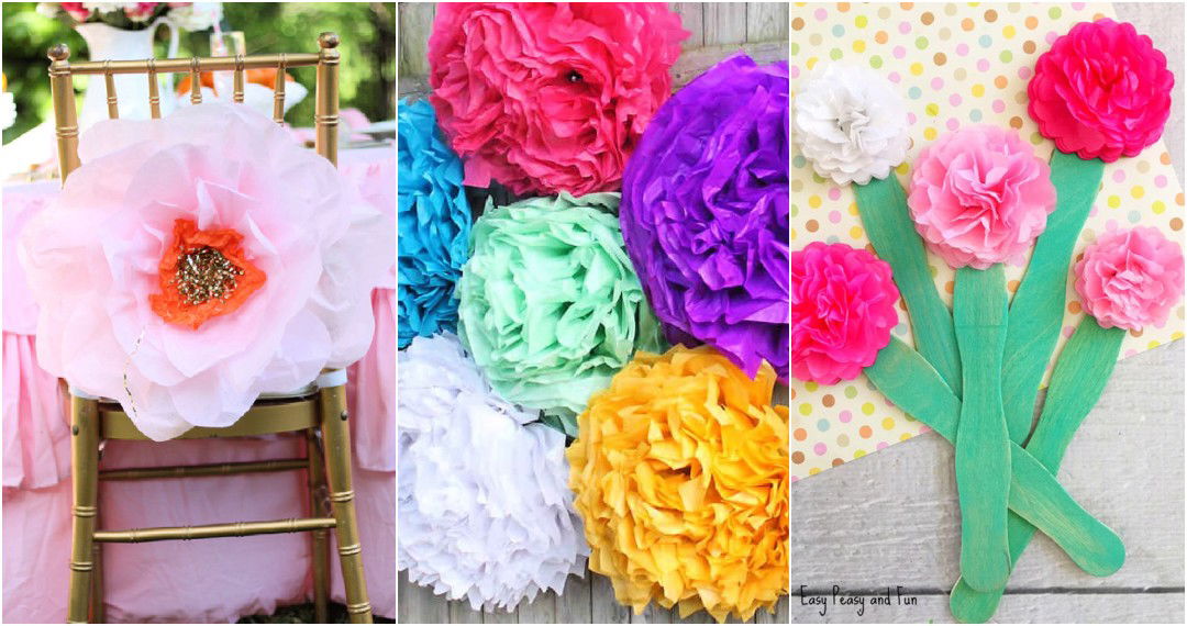 tissue paper flowers