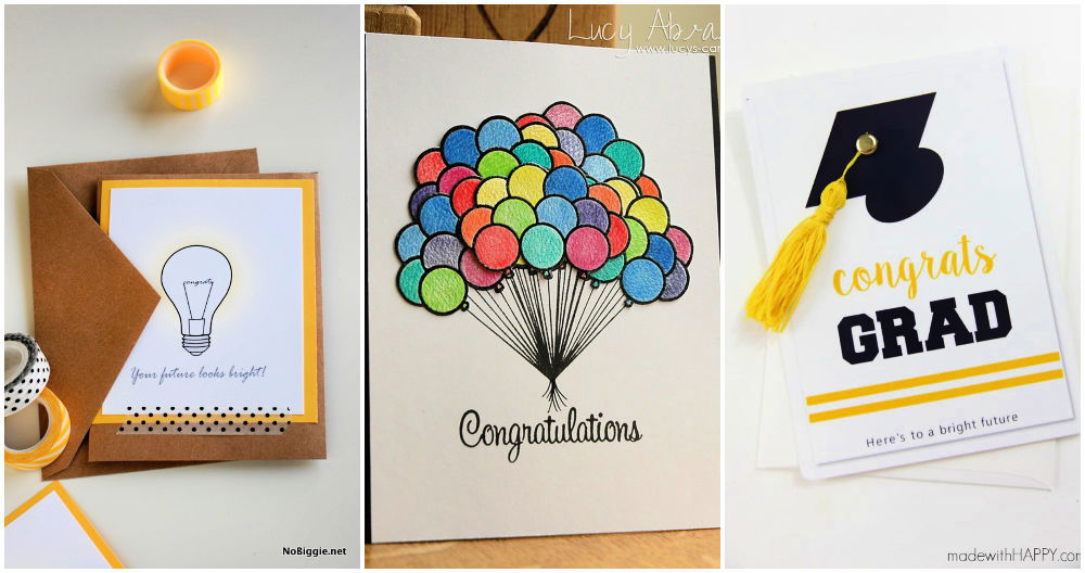 Unique DIY Graduation Card Ideas Free Templates and Printables